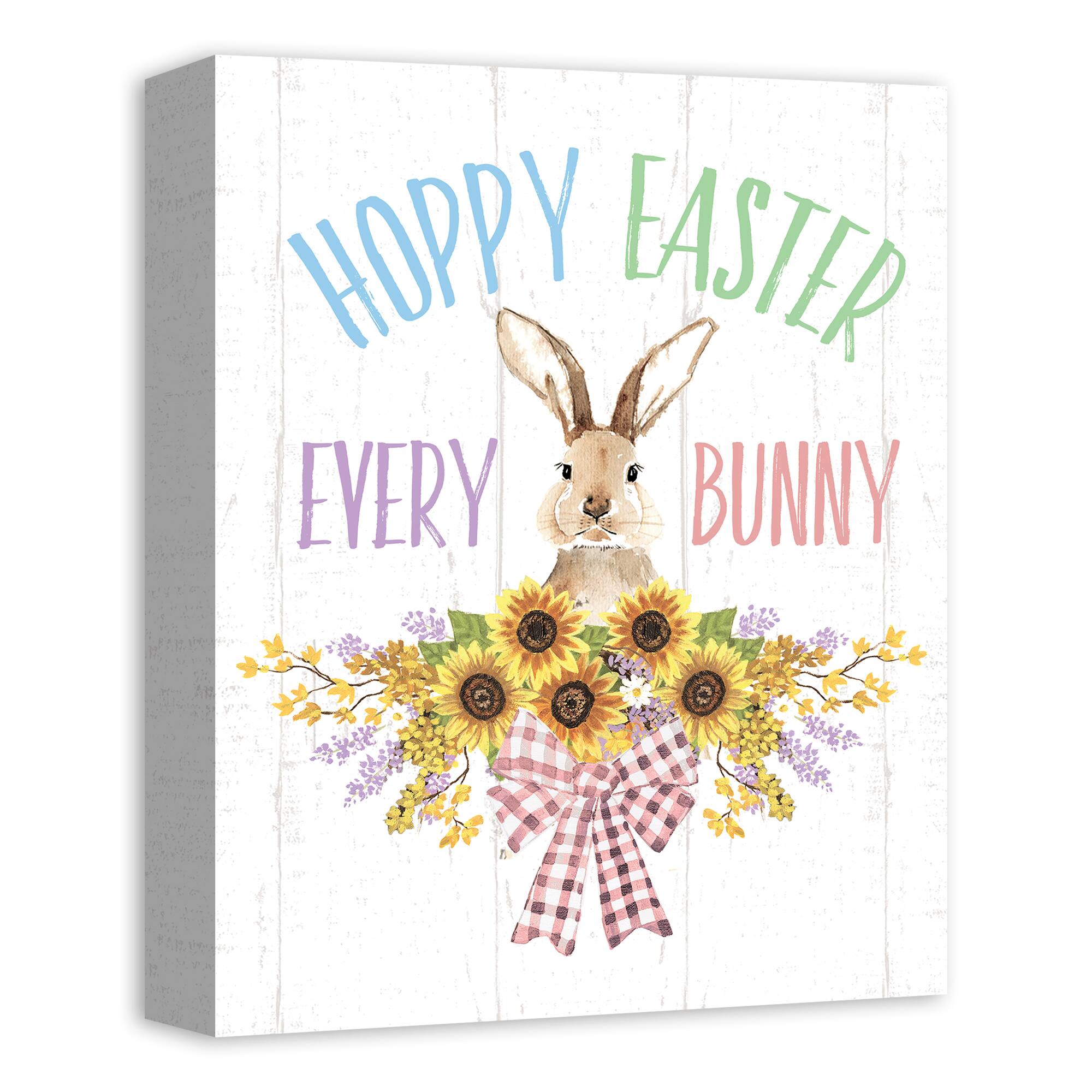 Hoppy Easter Every Bunny 11" x 14" Canvas Wall Art